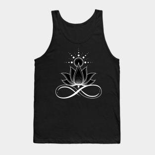 Lotus flower & infinity sign 02 Tank Top